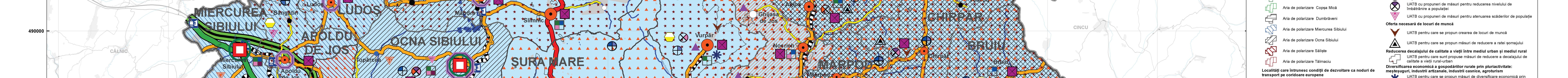 PATJ. Reteaua de localitati si populatia