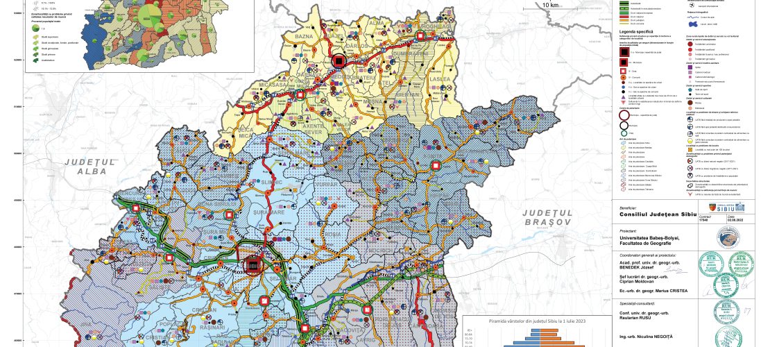 PATJ. Reteaua de localitati si populatia