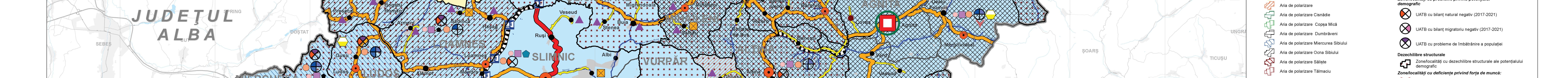 PATJ. Reteaua de localitati si populatia